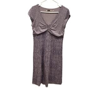 Athleta Womens Babydoll Dress Size ST Small Tall Purple Outdoor Hiking Casual
